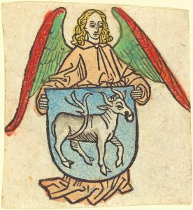Bookplate of Hilprand Brandenburg of Bibrach, c. 1475